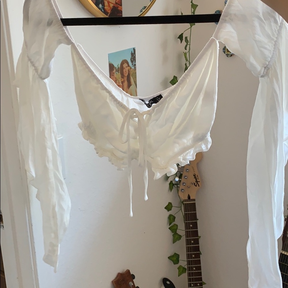 Nasty Gal flowy crop top